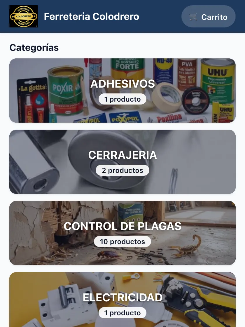 Tienda online de Ferretería Colodrero